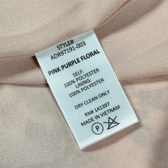 ASTR the Label Bow Tie Ruffle Midi Dress SZ M Pink Purple Floral Milkmaid - Picture 13 of 14